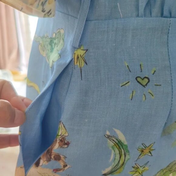 Alemais linen printed dress - Picture 8 of 12